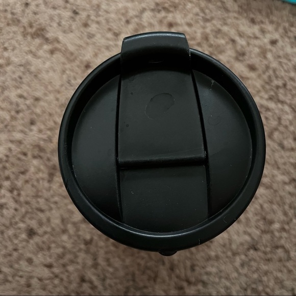 Starbucks burlap sparkly fall autumn tumbler w/flip top lid 16 oz 2013 - Picture 3 of 6